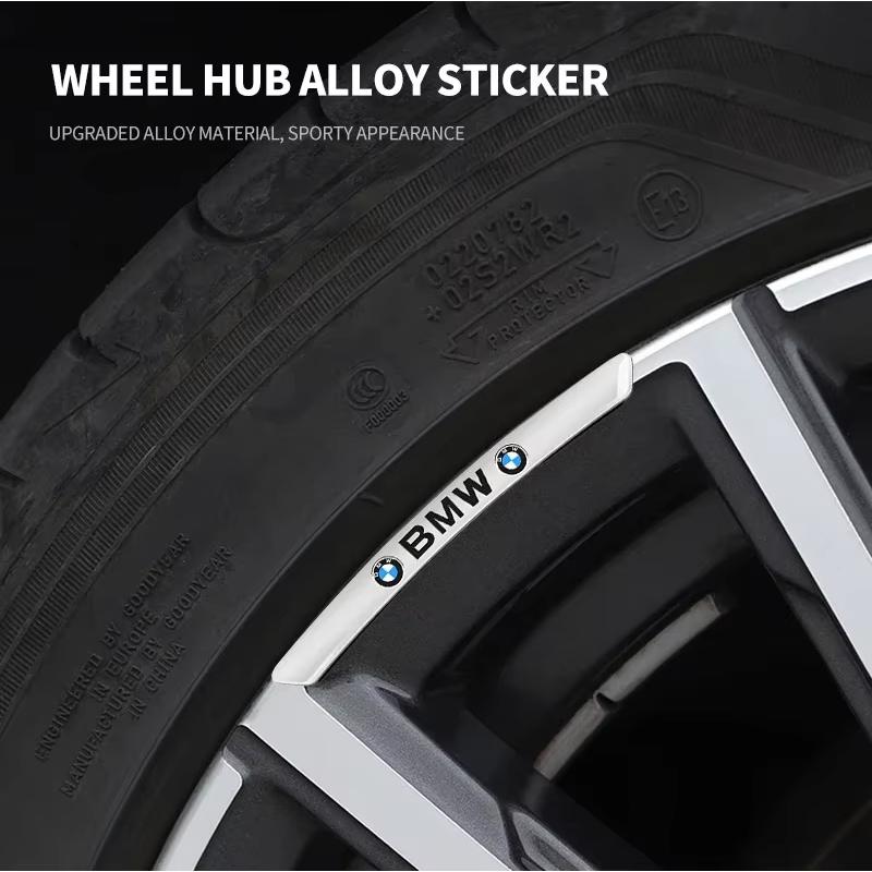 2025 For BMW Carbon Fiber Vinyl Car Tire Wheel Hub Rims Decals Sticker Car Accessories For BMW E36 E46 E90 F10 F30 F20 E87 E92 G