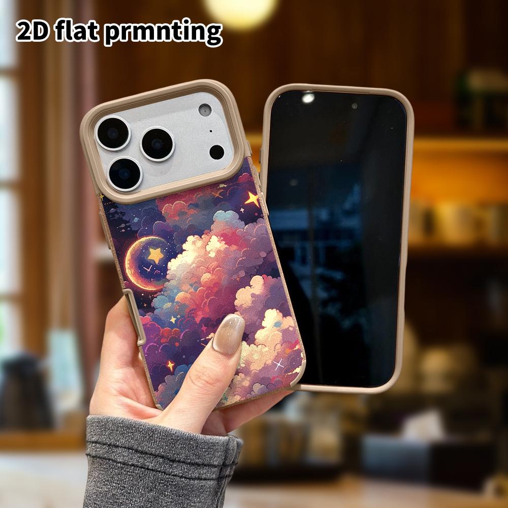 Phone Case: Lambskin 2D Flat Samsung Galaxy A34 A35 M05 M06 S20 S22 S21 FE Plus 5G Protective Case, Gradient Galaxy, Christmas and Halloween Gift