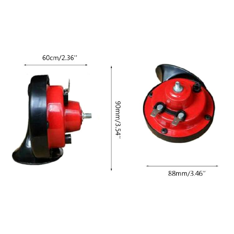 115db Loud Truck Boat Car Air Electric Snail Horns 12V Waterproof Double Tone 5A