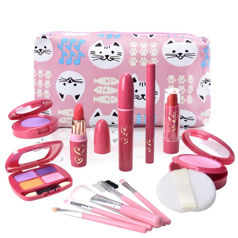 

Children S Makeup Simulation Set Girls Silicone Lipstick Play House Toys Girls Birthday Gifts 6-10 Years Old