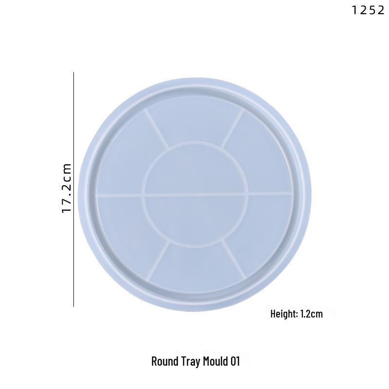 Poppy DIY Round Fruit Dessert Tray Resin Mold - Silicone Mold for Crafting