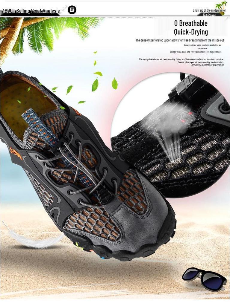 Summer Quick-Dry Mesh Five-Finger Water Hiking Shoes