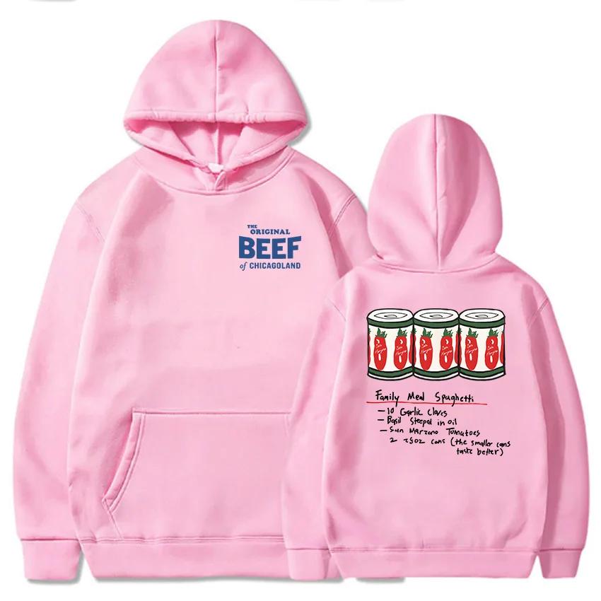 Autumn/Winter Men's Chicago Original Beef Hoodie Bear TV Drama Pattern Sportswear Moletom Long Sleeve Hoodie Warm Hoodie