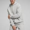 Puma Mmq Solid Color Casual Oversized Hooded Long Sleeve Sweatshirt Men Sweatshirt Light-Gray 624011-04