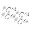 4 Sets Stylus-Stiftspitzen Idealer Ersatz 20 Spitzen 4 Fingerhüte 4 Pinzetten Touch-Stylus-Stiftspitzen für Galaxy Tab S6 T860 T865