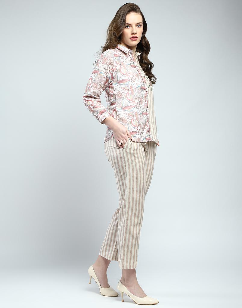 Monte Carlo Womens Printed Collar Neck Coordinate Set