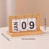 Minimalist Style Living Room Office Decoration Wooden Calendar Ornament Modern Desk Accessories Simple Home Decor Crafts Gift