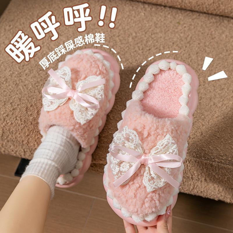 Home Shoes Indoor Comfort Couple Household Cotton Drags Autumn and Winter Cotton Slippers