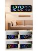RGB Bluetooth Synchronizing Wall Clock: Smart Luminous Alarm & Perpetual Calendar