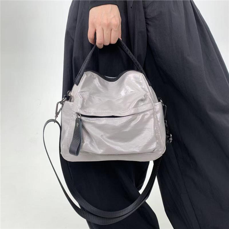 Y2K Street Personality Babes Handbag Multi-Pocket Zipper Retro Shoulder Messenger Bag