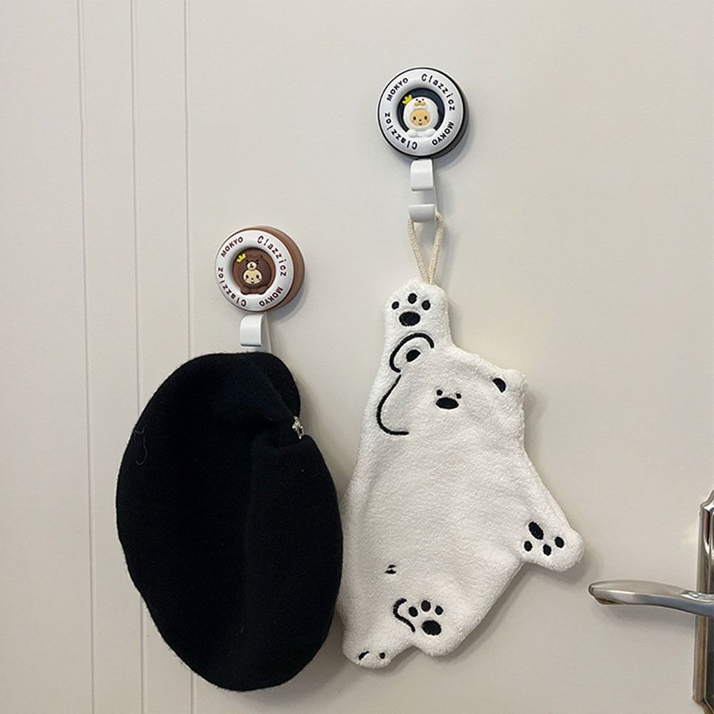 Wall Decor Cute Wall Hook Cartoon Basin Organizer Hanging Hook Punch-free Hook Sturdy Washbasin Rack Bathroom