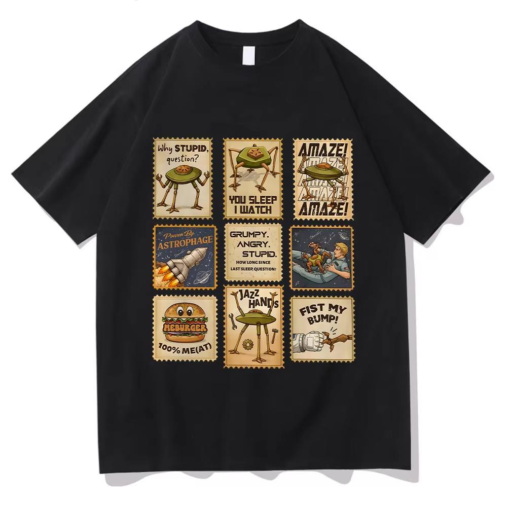 Project Hail Mary Rocky Amaze Grafik Sommer Herren T-Shirt Unisex Rundhals Baumwolle Kurzarm O Outdoor-Freizeit
