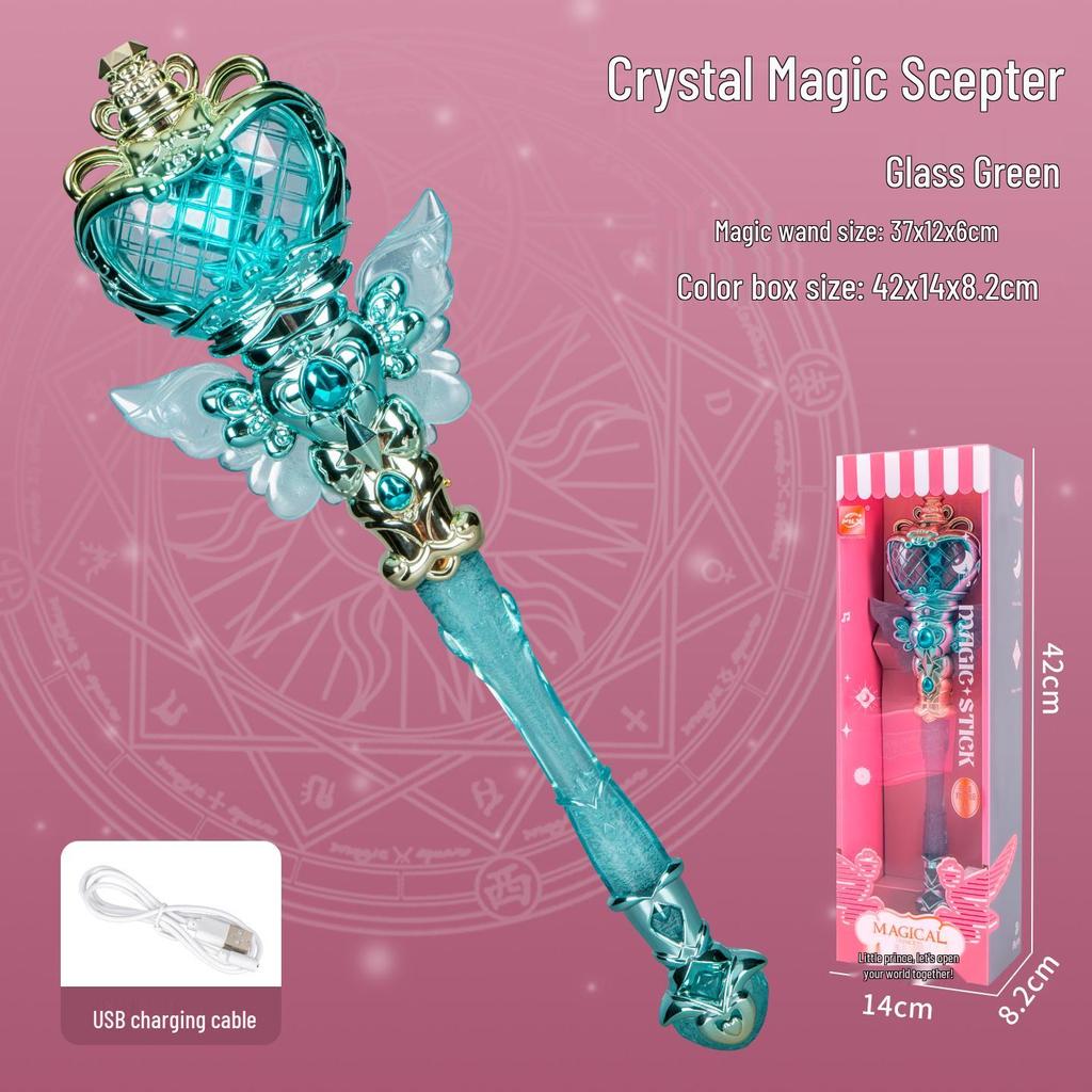 Enchanted Fairy Wand: Dreamy Luminous Scepter for Girls - Elsa Princess Lightsaber