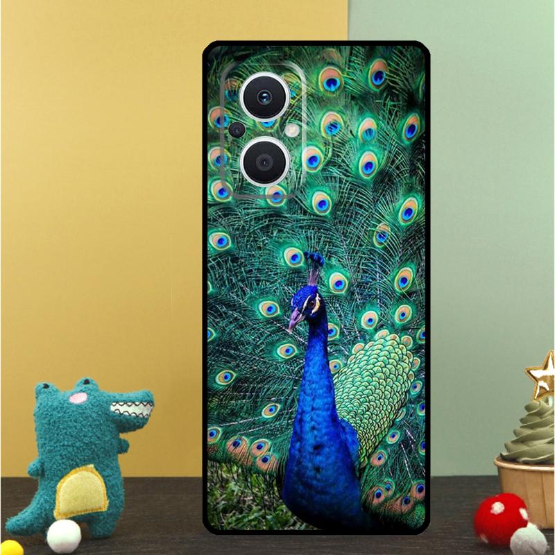 Animal Peacock Pattern Case For OPPO Reno 15 15F 14 13 12 11 10 Pro 14F 13F 12F 11F 8T OPPO Find X9 X8 X6 Pro Cover