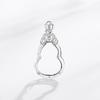 Women's S925 Silver Gourd Pendant Necklace - Classic Round Safety Buckle, Light Luxury Design, Inlaid Accessories