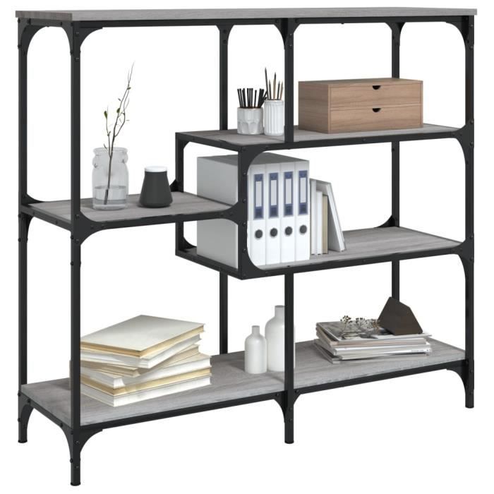 VidaXL Console Table Sonoma Grey 103x32x95 Cm Engineered Wood 833953