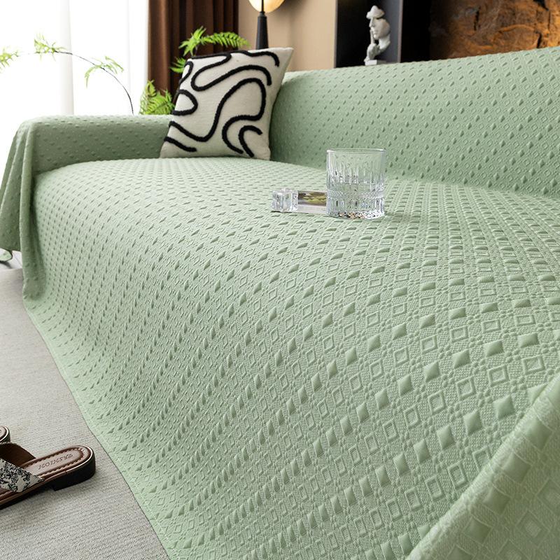 

2025 new ice silk sofa cover cloth, a whole cover, summer mat cushion, cushion, one-piece sofa towel 90*90cm