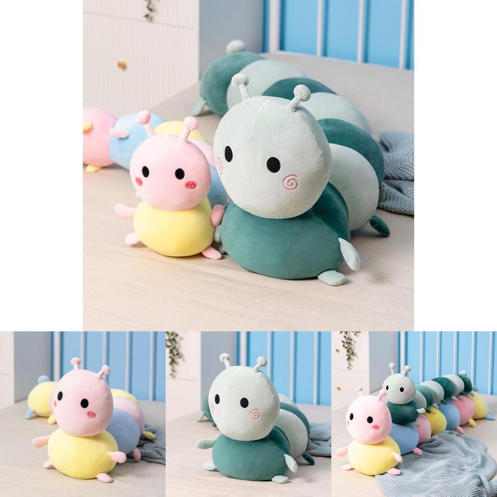 Pink Moth Caterpillar Plush For Girls Bed Sleep Comfort And Birthday Gift