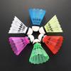 1Pc Colorful Badminton Balls Stretch Plastic Playing Resistant Windproof Color Random Plastic Rubber Beginner Training Balls