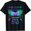 Dad Happy Birthday To Angel In Heaven Heart Wing T-Shirt