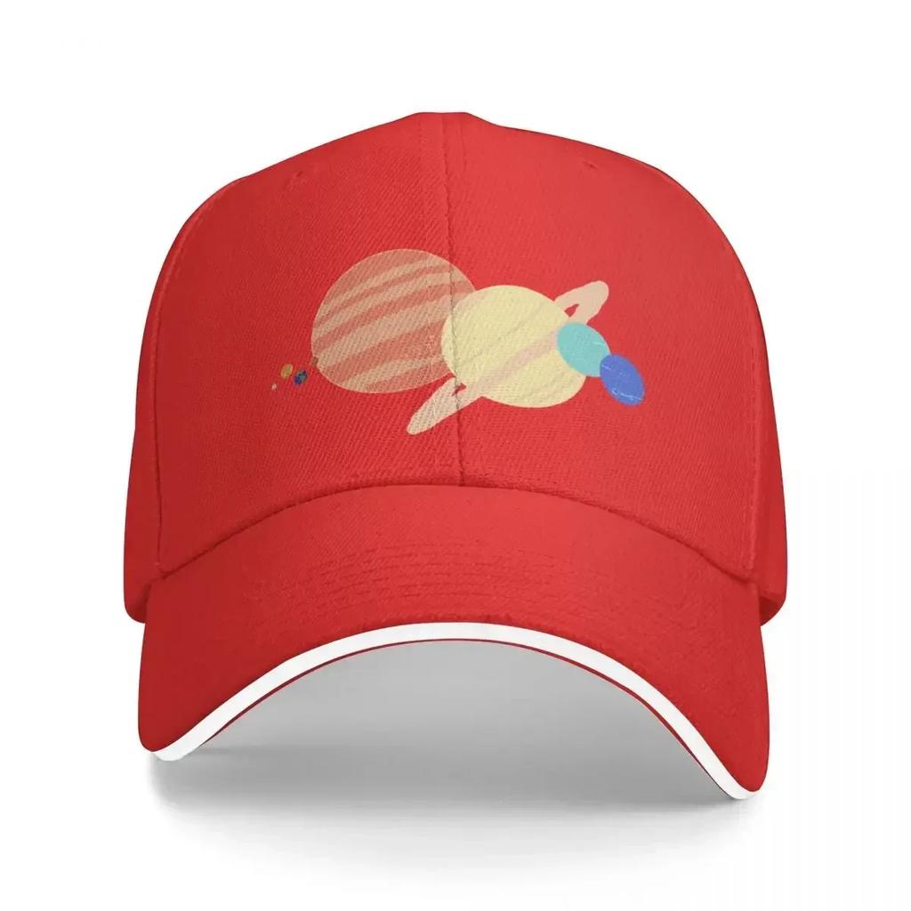 Solar System to scale Baseball Cap black Anime New In The Hat Unisex Adjustable Golf Wear Womens
