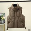 Women’s Puffer Vest Jackets Sleeveless Padded Gilet Coat Trendy Full Zip Outerwear Jackets Sleeveless Padded Jackets Outerwear