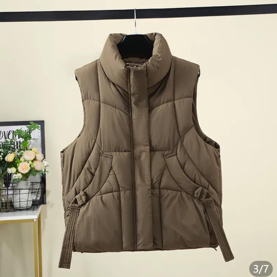Women’s Puffer Vest Jackets Sleeveless Padded Gilet Coat Trendy Full Zip Outerwear Jackets Sleeveless Padded Jackets Outerwear