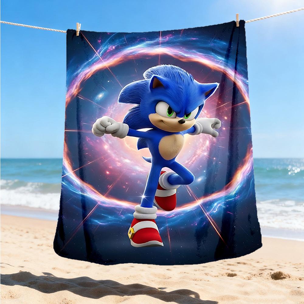 1pc Sonic Outdoor Soft Blanket Ultra Plush, Warm, Versatile, and Easy Care for Camping, and
