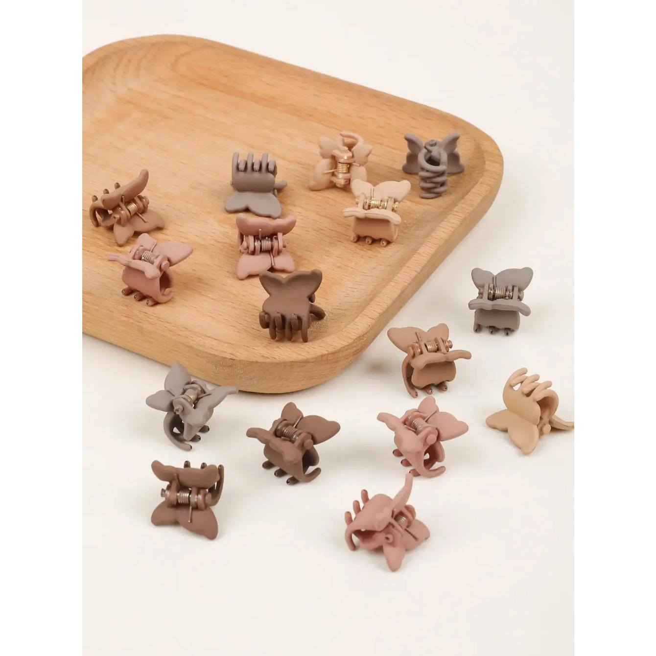 

50 шт. Красочные мини-зажимы для волос, зажимы, аксессуары для девочек, малышей, декоративные маленькие заколки для волос, разные расцветки Size fits all