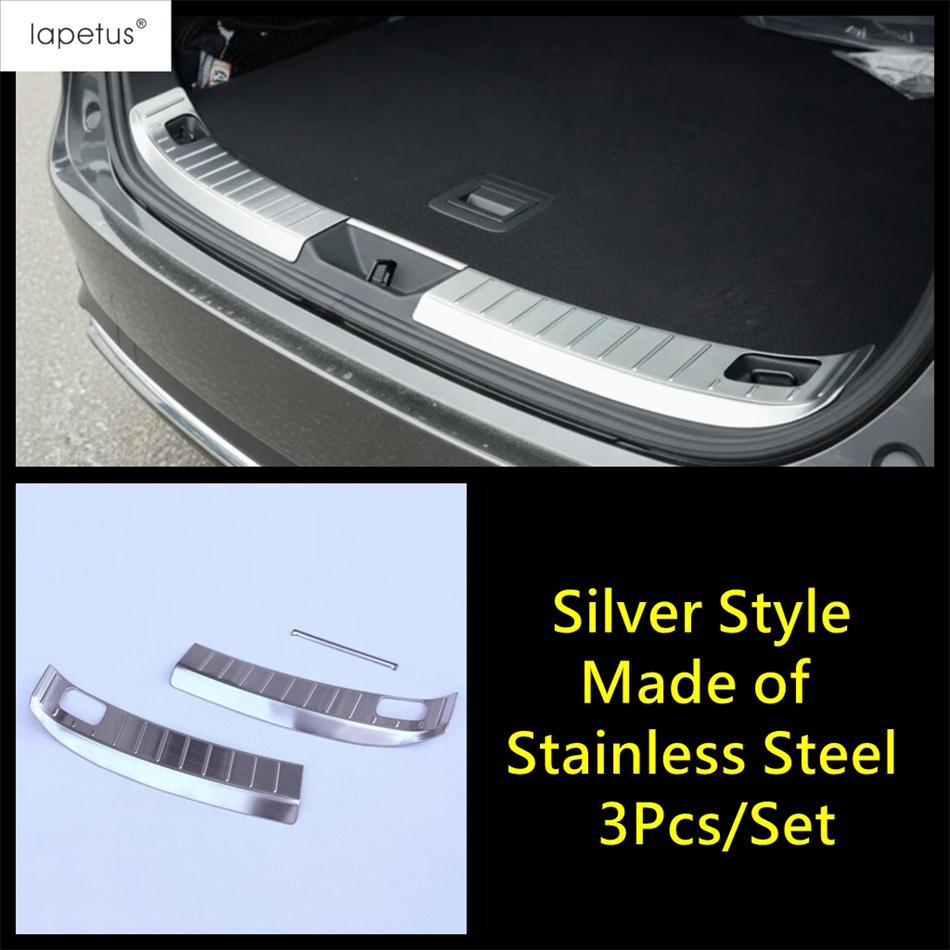For Mazda CX-70 CX-80 CX-90 2025 2026 Stainless Steel Rear Trunk Bumper Protector Scuff Plate Door Sill Cover Trim Accessories