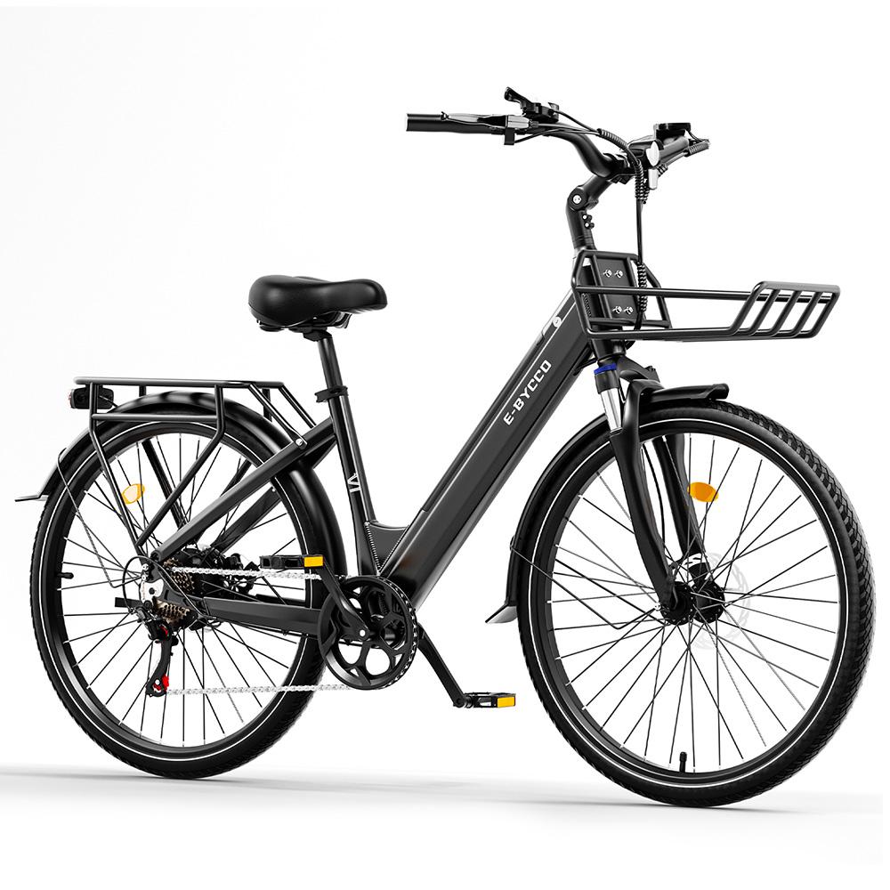 Electric Bicycle Ebycco V1 500W Motor Urban Commuter Electric Bike 36V 15.6Ah 28" Tire Top Speed 25km/h Dual Disc Brakes Max Load 150Kg