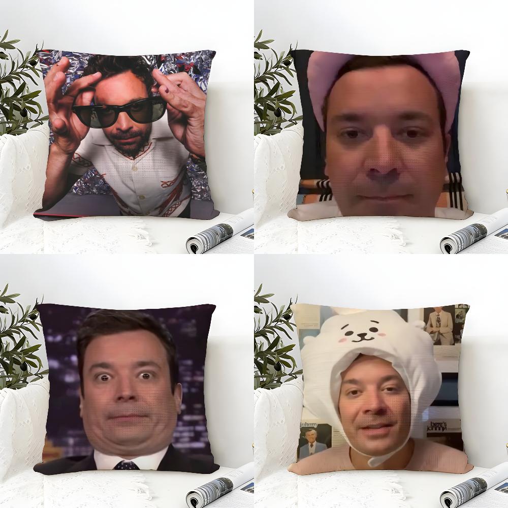 Funny J-jimmy F-fallon Meme Pillow Case Home Living Room Decoration Linen Pillow Cases Cushion Cover
