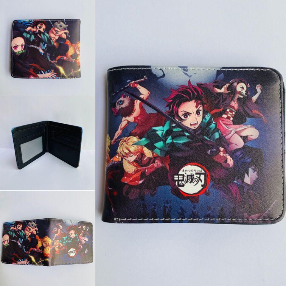 Japan cartoon comics Demon Slayer Short Wallet Cartoon Print Student Coin Purse 0022