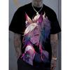 Cartoon Sexy Girl Pattern 3d Printed Men's T-Shirt Bad Girl Pattern Personalized Short Sleeve T-Shirts