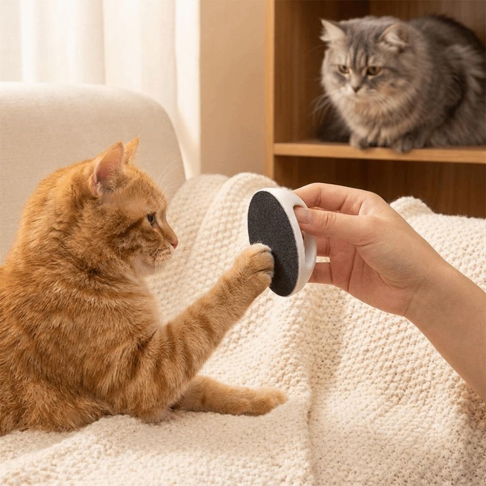 Professional Cat Nail Scratch Board Portable Handheld Cat Grooming Tool Indoor Pet Care
