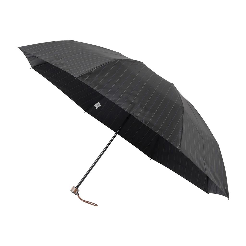Moonbat en Rain Folding Large Black [Lanvin Bleu] Umbrella, Umbrella, Yarn-dyed, Size, Striped, 21-084-11099-05,
