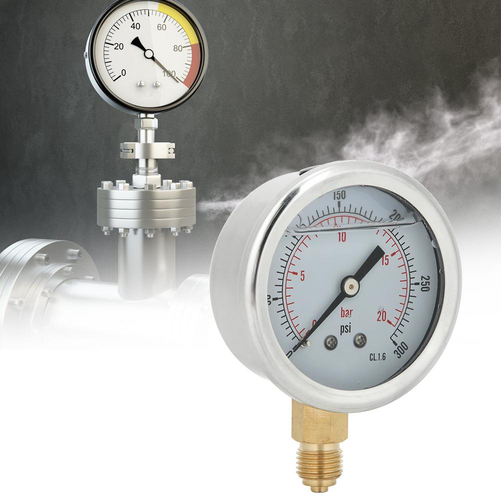 TS PGG604 20bar 1 4BSP Y60 Radial Oil Filled Pressure Gauge Manometer for Machinery