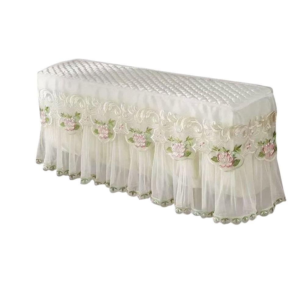 

Кружевная вышивка Цветок Защитный чехол для кондиционера Пылезащитная ткань Шторка-экран 2