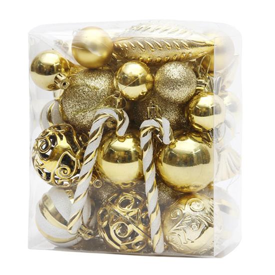 36/40/50 Pcs Christmas Balls Set Colorful Shatterproof Decorative Baubles for Xmas Tree Festive Hanging Decorations with Lanyard for Home Shop Window