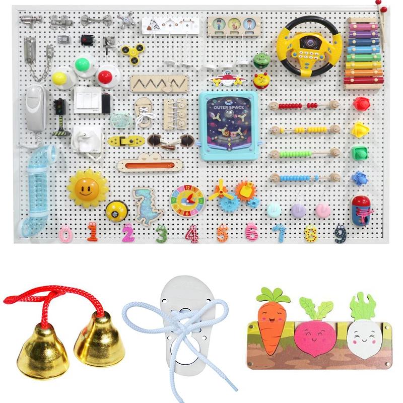 Beschäftigungsbrett DIY Uhr Spielzeug Baby Sensorisch Montessori Sensorikspielzeug Busyboard Kognitives Aktivitätsbrett Zubehör Teil Für Kinder