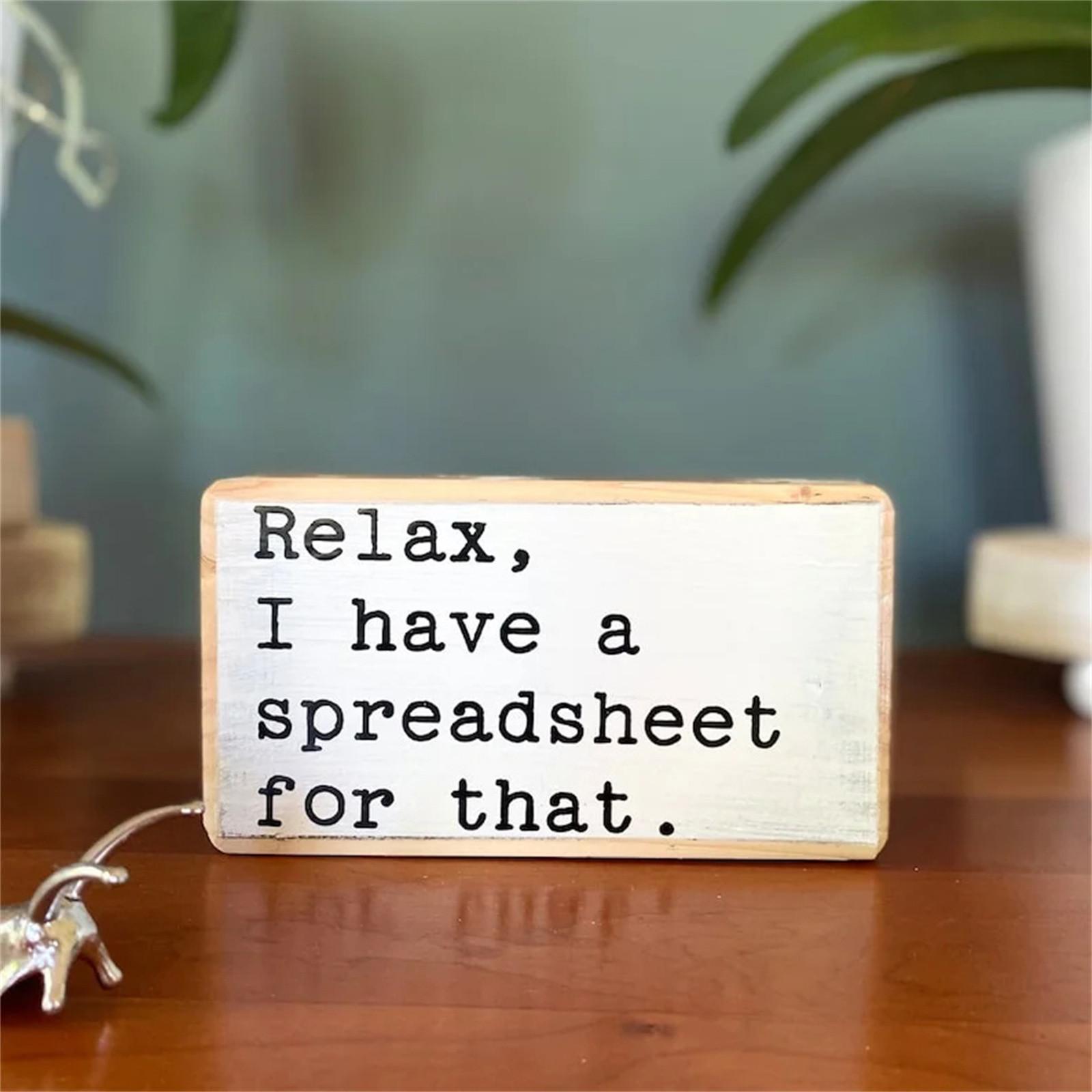 

Забавное украшение слогана, забавная деревянная вывеска на офисном столе, украшения на полках из деревянных блоков One Size