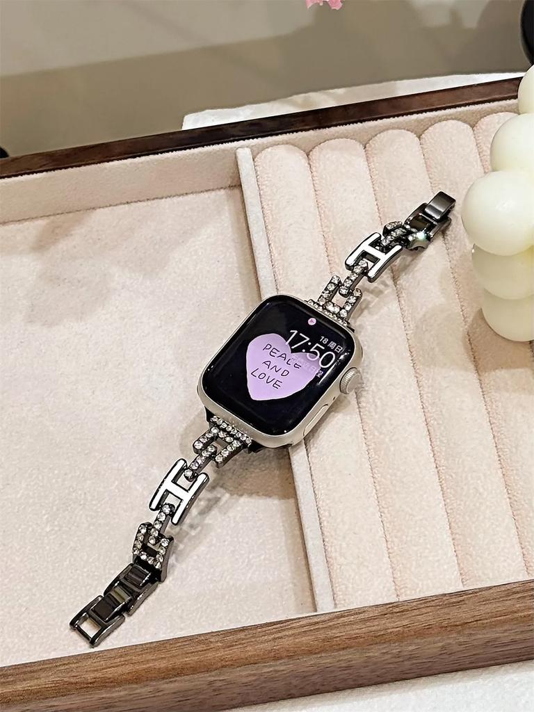 Fashion Metal bracelet For Apple Watch band link women Series 11/8/7/6/10/9 40mm 41mm 38mm 42mm 44mm 45mm 46mm Strap