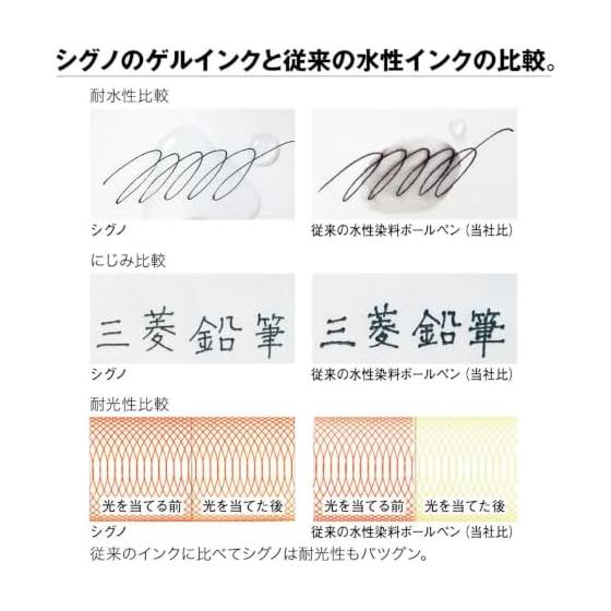 Mitsubishi Pencil Gel Ink Ballpoint Pen Uniball Signo Standard Eco Writer 0.5 Blue 10 pieces UM100EW.3310P