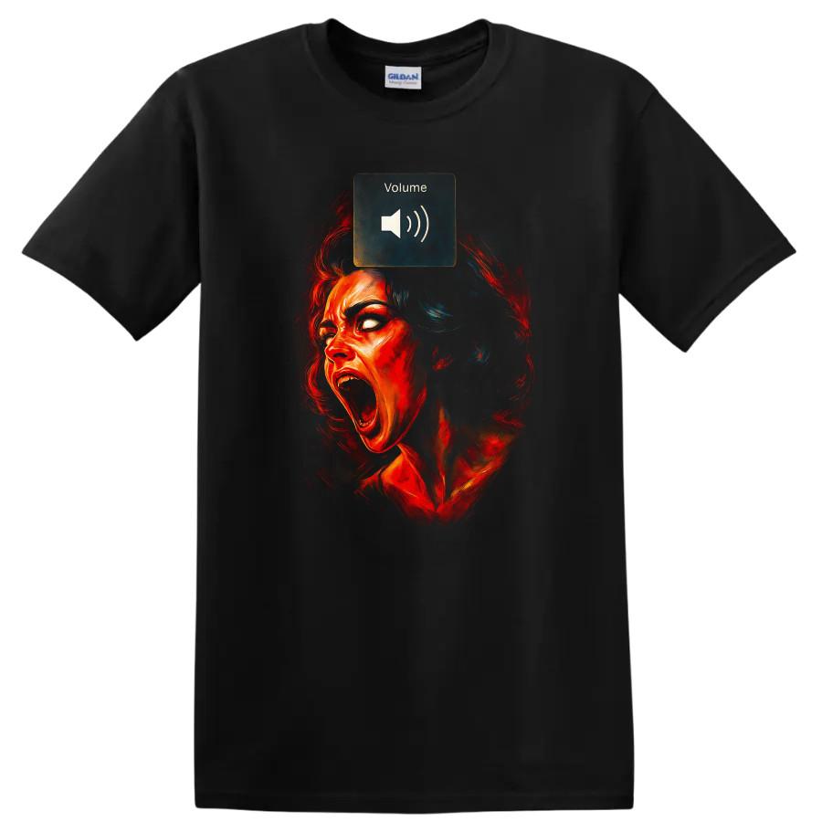 Screaming Woman Graphic T Shirt Dark Urban Streetwear Art Tee