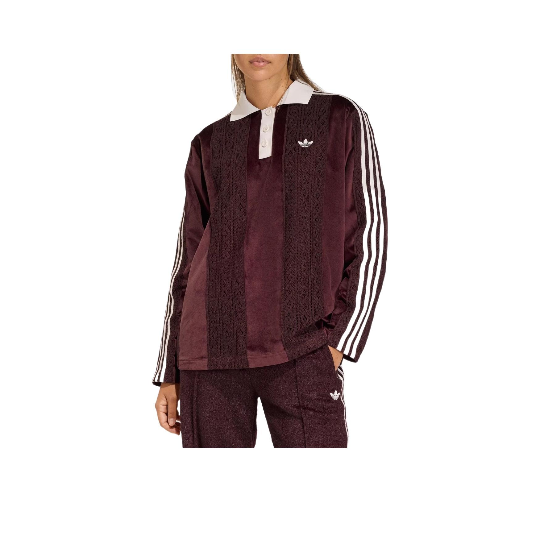 adidas Originals Women s Winterised Long Sleeve Soccer Jersey Maroon KS7795 S