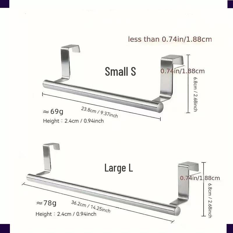 

Punch-Free Telescopic Towel & Dishcloth Rack for Kitchen Cabinets