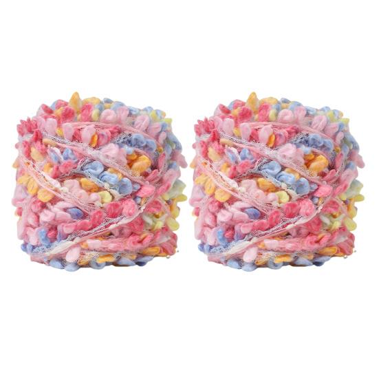 1/2Pcs 100G Hand Blended Yarn Ball DIY Handmade Knitting Crafts Bags Gloves Tassels