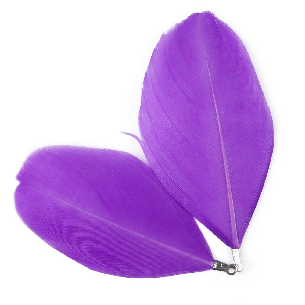 18 barevných krásných husích peří pro párty karnevalové šperky doplňky 100/200ks Purpurové labutí pera Diy Dort Dekorativní řemesla