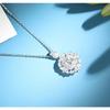 Snowflake Pearl Pendant European and American Super Flash Zircon Temperament Versatile Necklace Short Collarbone Chain