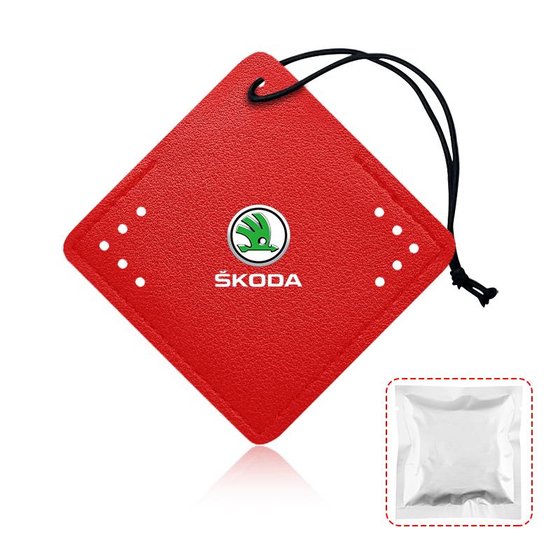 1Pcs Car Interior Pendant Aromatherapy Room Deodorant Sachet Car Accessories For Skoda Octavia Superb Rapid Kodiaq Karoq Fabia Kamiq Roomster Citigo